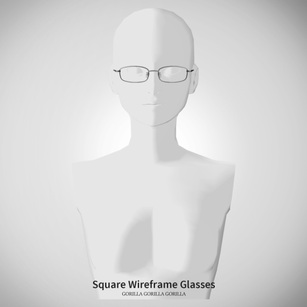 Mix Square Wireframe Glasses by simsfinds - The Sims 4 Custom Content