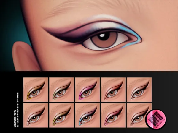 Maxis Match Eyeliner N383 V1 by thesimsresource - The Sims 4 Custom Content