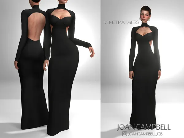 Maxis Match DEMETRIA DRESS by thesimsresource - The Sims 4 Custom Content