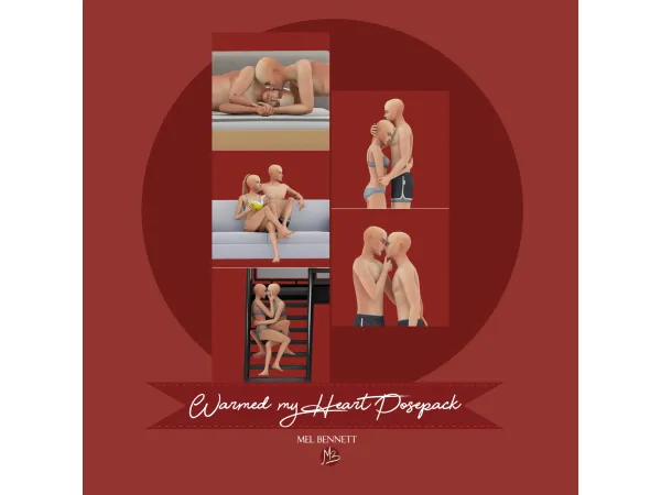 Mix Warmed My Heart Posepack - The Sims 4 Custom Content