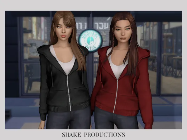 Alpha lesia hoodie by shakeproductions - The Sims 4 Custom Content