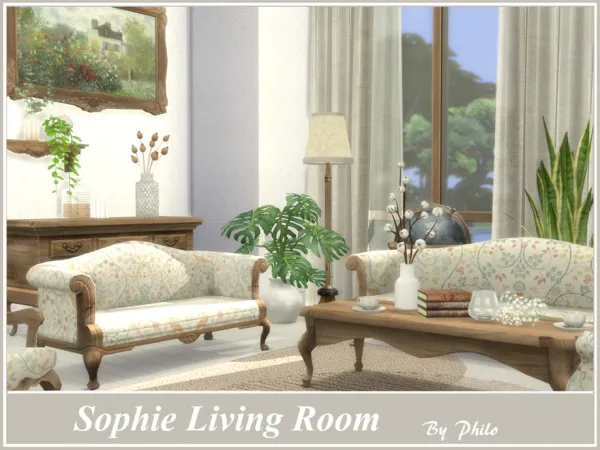 Mix Sophie Living Room by thesimsresource - The Sims 4 Custom Content