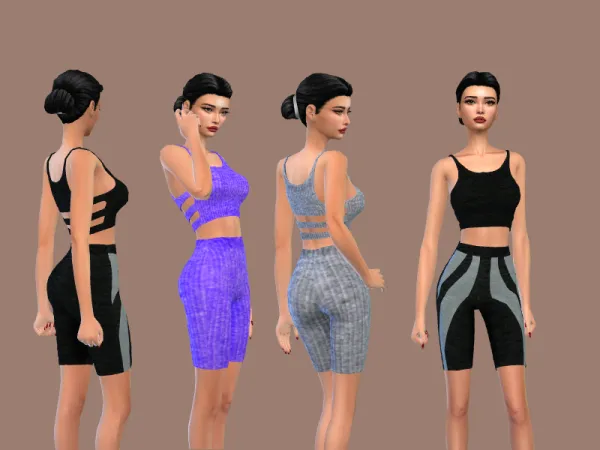 Mix ACTIVE WEAR by thesimsresource - The Sims 4 Custom Content