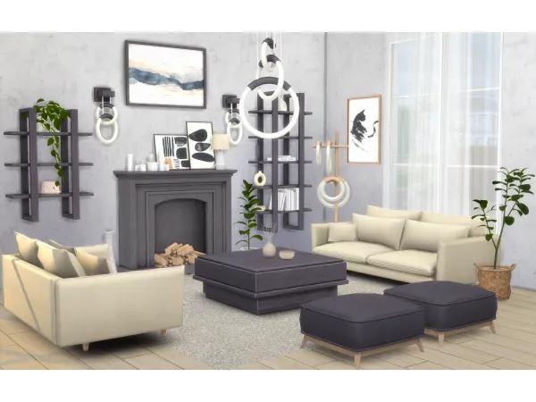 Maxis Match Modern Living by comiko - The Sims 4 Custom Content