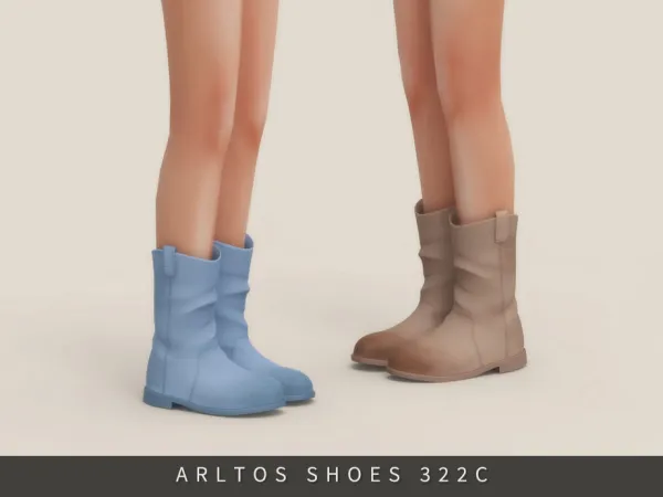 Maxis Match Suede boots Child by Arltos - The Sims 4 Custom Content