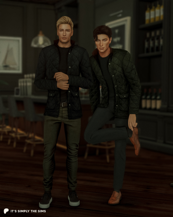 Maxis Match Classic Quilted Barbour Jacket by simsfinds - The Sims 4 Custom Content