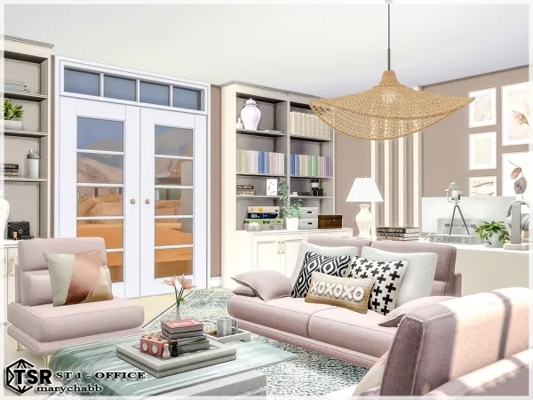 Mix ST1 Office by marychabb - The Sims 4 Custom Content