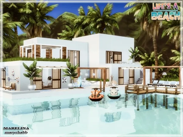 Mix Life's a Beach Marelina - The Sims 4 Custom Content