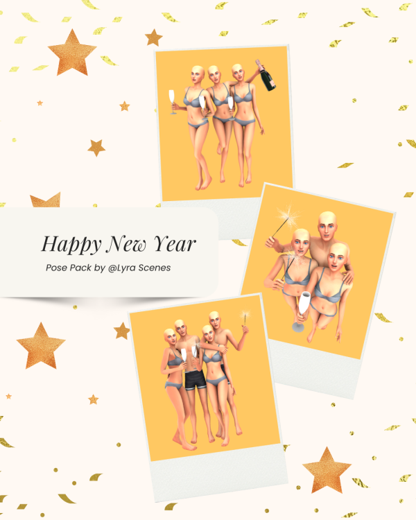Mix Happy New Year by missmoonsims - The Sims 4 Custom Content