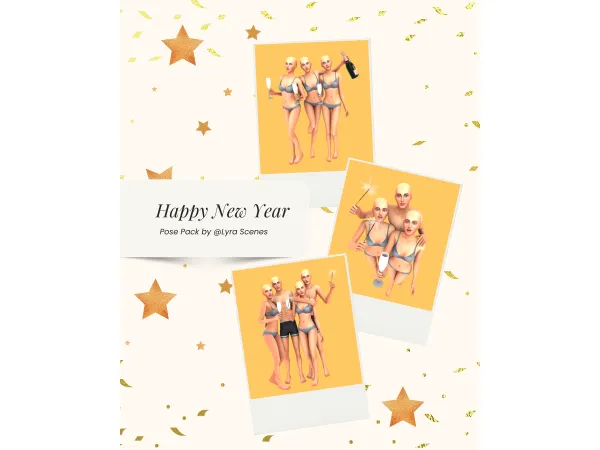 Mix Happy New Year - The Sims 4 Custom Content