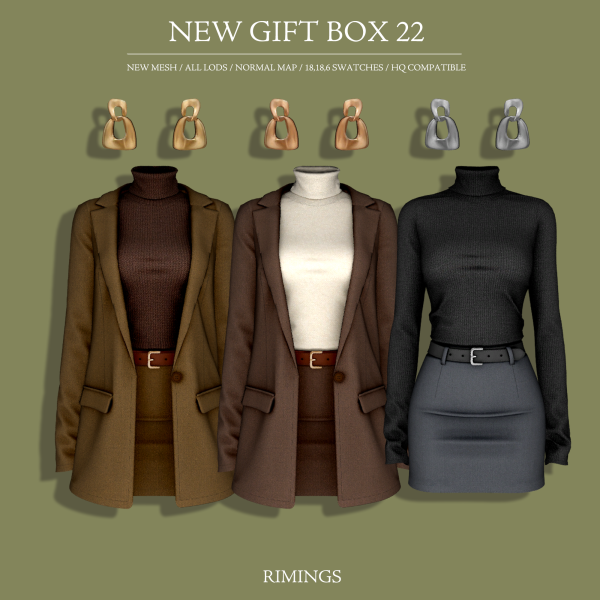 Alpha [RIMINGS] NEW GIFT BOX 22 by simsfinds - The Sims 4 Custom Content