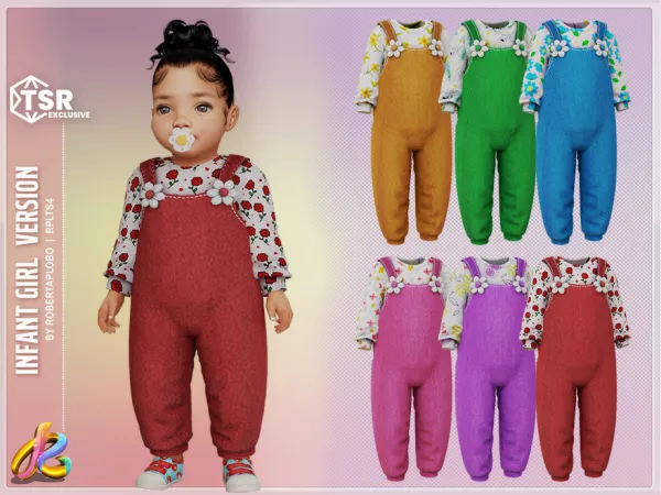Mix Girl Outfit 298 Infant by RobertaPLobo - The Sims 4 Custom Content