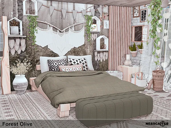 Mix Forest Olive by nesscasims - The Sims 4 Custom Content