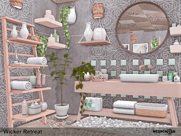 Mix Wicker Retreat by nesscasims - The Sims 4 Custom Content