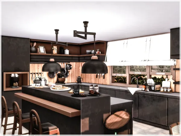 Mix K6 Kitchen by marychabb - The Sims 4 Custom Content