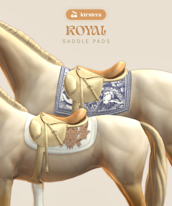 Mix royal saddle pads by simsfinds - The Sims 4 Custom Content