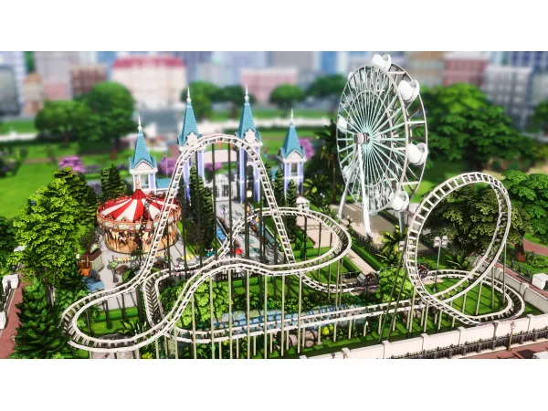 Maxis Match Amusement Park by PlumbobKingdom - The Sims 4 Custom Content