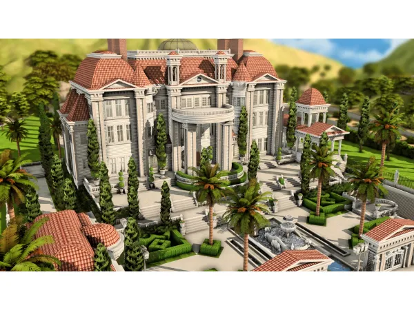 Maxis Match Celebrity Mansion by PlumbobKingdom - The Sims 4 Custom Content