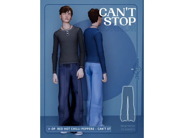 Maxis Match Connor Pants by MissValentine - The Sims 4 Custom Content