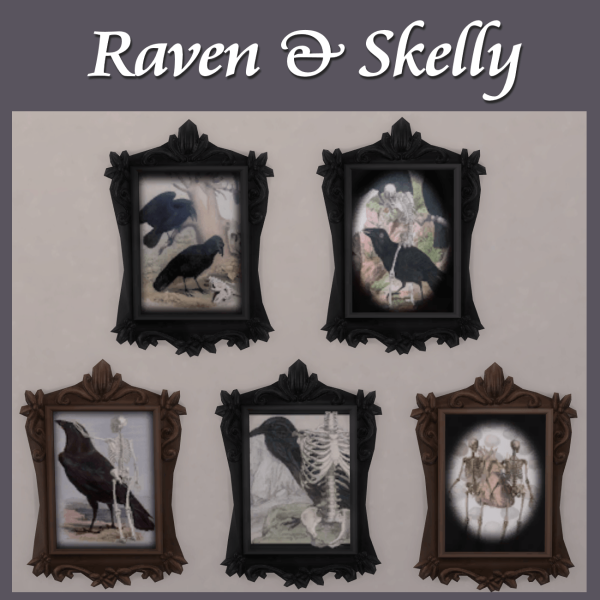 Mix Raven and Skelly by simsfinds - The Sims 4 Custom Content