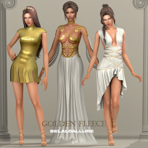 Alpha Belaloallure_Golden Fleece collection by simsfinds - The Sims 4 Custom Content