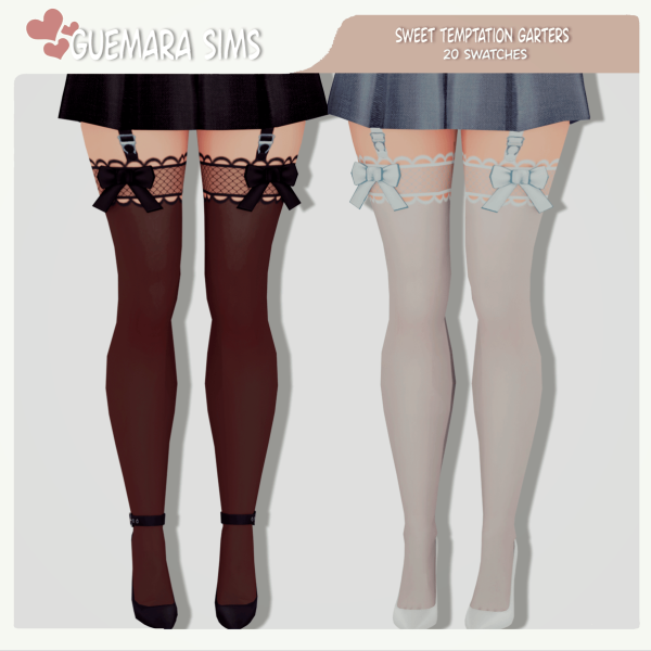 Maxis Match Sweet Temptation Garters ( Swatches) by simsfinds - The Sims 4 Custom Content