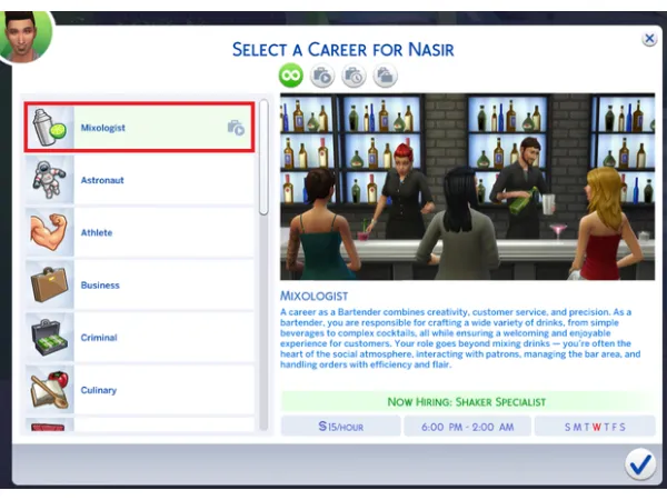 Mix Custom Active Careers 110 by - The Sims 4 Custom Content