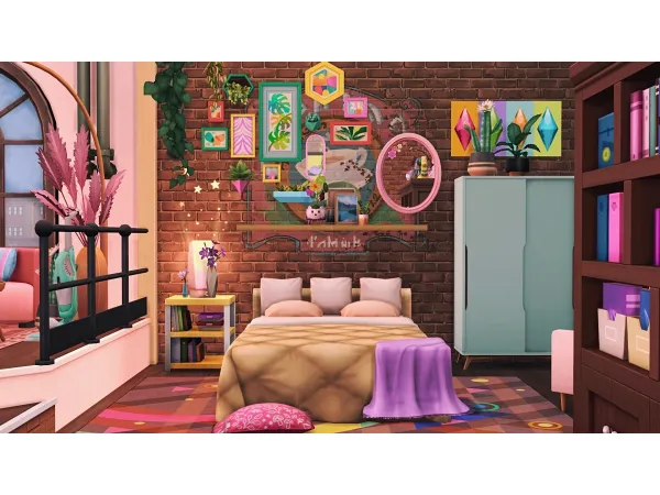 Maxis Match Gamer Studio Apartment No by simsfinds - The Sims 4 Custom Content