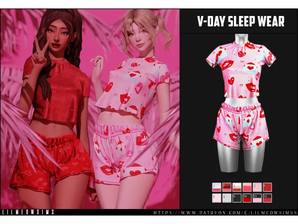 V-Day Sleep Wear by lilmeowsimss