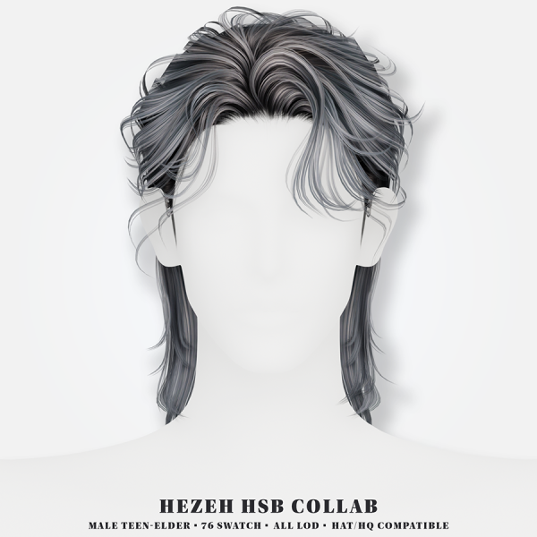 Alpha [Hezeh]HSB Collab Hair_Ingame ver by hezeh - The Sims 4 Custom Content