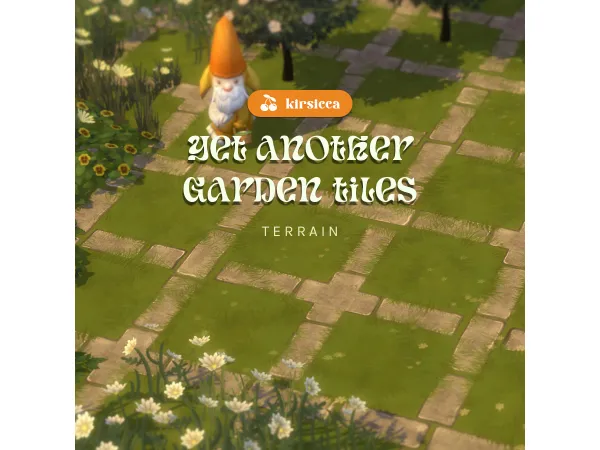 Maxis Match YET ANOTHER GARDEN TILES TERRAIN by kirsicca - The Sims 4 Custom Content