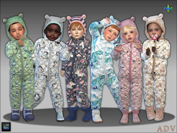 Mix Winter outfits for toddlers by artedellavita_mabra - The Sims 4 Custom Content