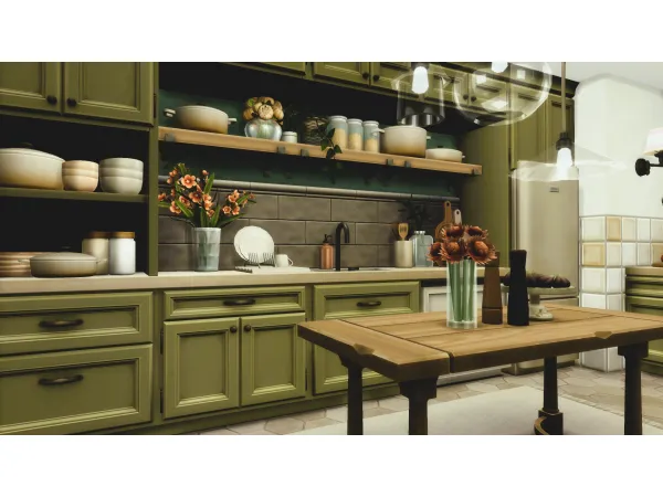 Maxis Match Country Cottage Kitchen by s0yalikejazz - The Sims 4 Custom Content