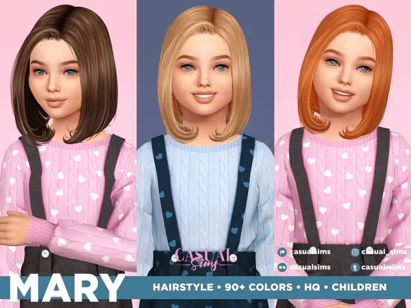 Mary Hairstyle for Children