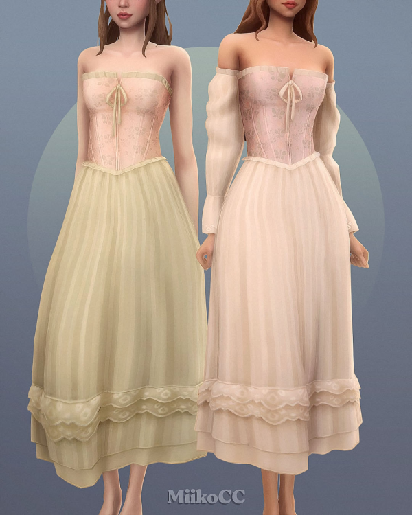 Maxis Match Rosaline dress by simsfinds - The Sims 4 Custom Content