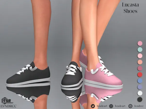 Maxis Match Lucasta Shoes by LVNDRCC - The Sims 4 Custom Content