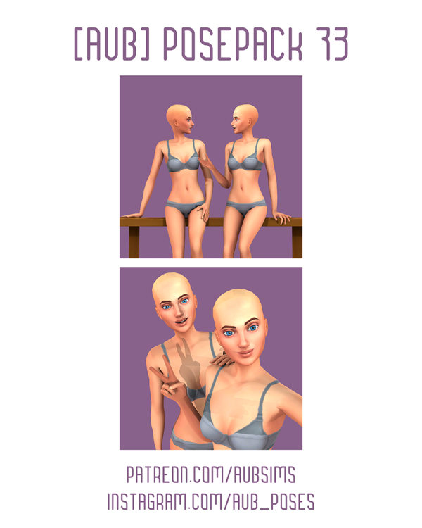 Mix [AuB] Posepack 73 by AuB_Sims - The Sims 4 Custom Content