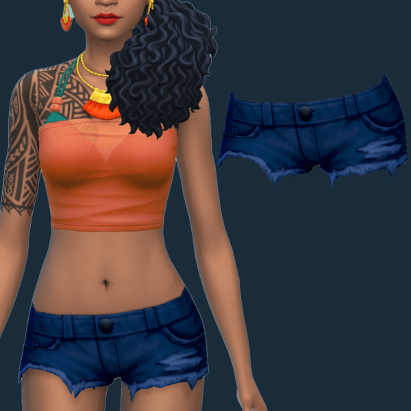 Maxis Match Shine Shorts by simsfinds - The Sims 4 Custom Content
