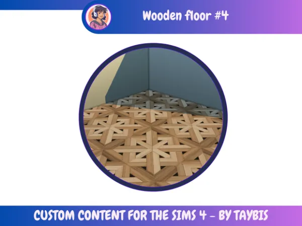 Mix Wooden floor 4 by Taybis - The Sims 4 Custom Content