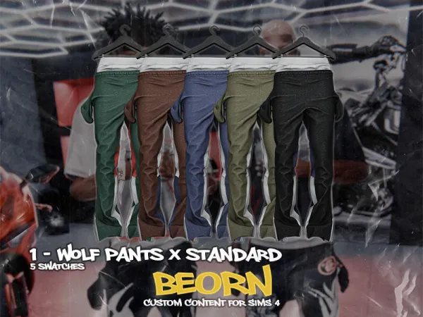 Alpha BEORN Wolf Pants (Standard Version) - The Sims 4 Custom Content