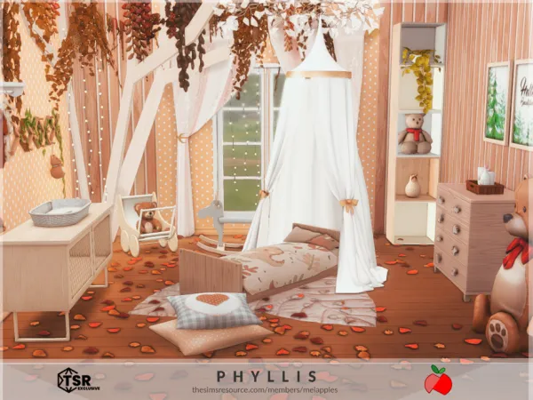 Maxis Match Phyllis toddler bedroom by melanieapples - The Sims 4 Custom Content
