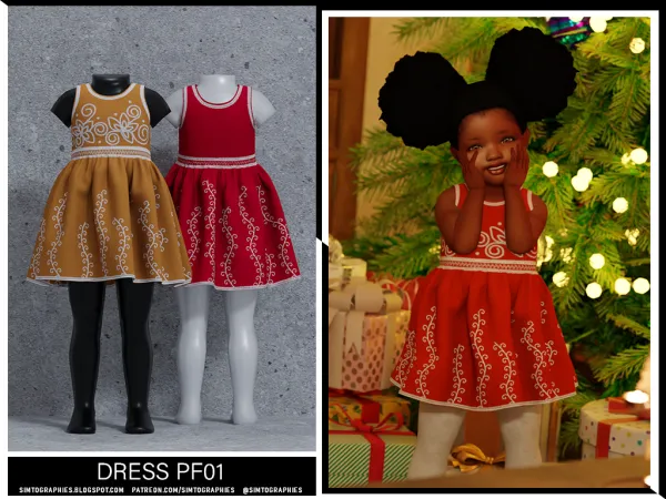 Alpha Dress PF01 by simtographies - The Sims 4 Custom Content