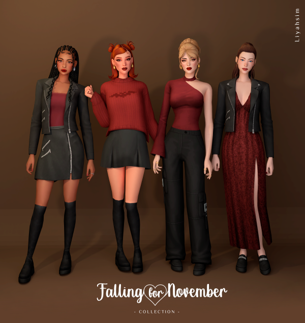 Maxis Match Falling For November by liyahsim - The Sims 4 Custom Content