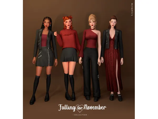 Maxis Match Falling For November by LiyahSim - The Sims 4 Custom Content