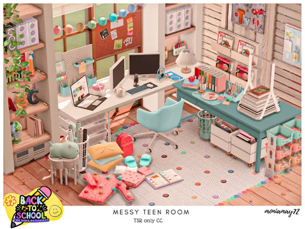 Maxis Match Messy Teen Room - The Sims 4 Custom Content