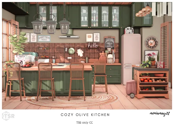 Cozy Olive Kitchen