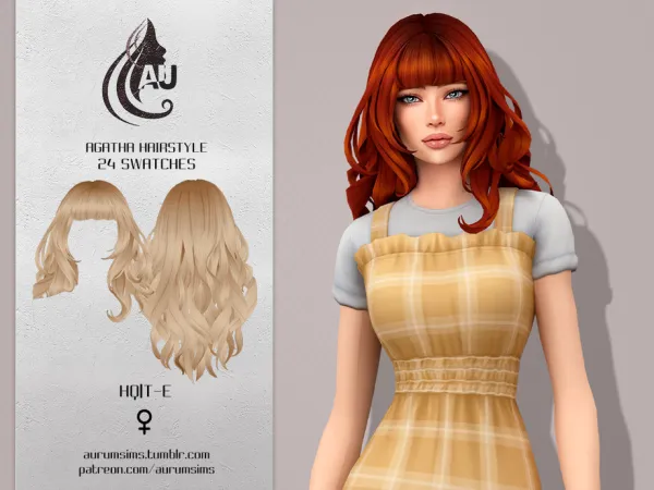 Maxis Match Agatha Hairstyle by thesimsresource - The Sims 4 Custom Content