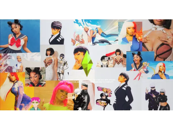 Mix Anime Hottie by simsfinds - The Sims 4 Custom Content