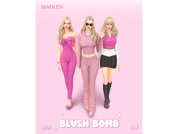 Maxis Match Blush Bomb by madlen - The Sims 4 Custom Content