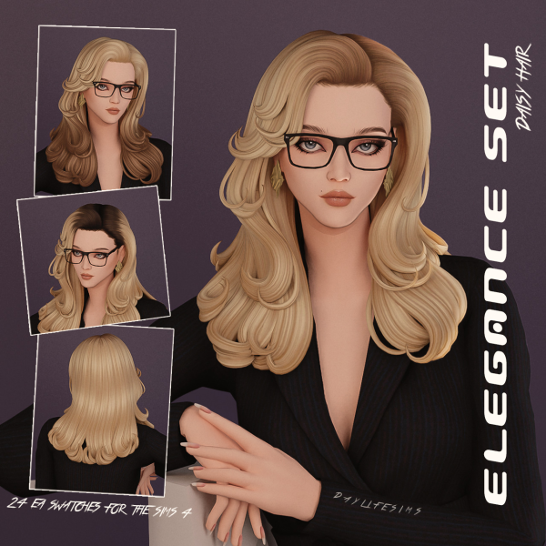 Maxis Match ELEGANCE SET Daisy by simsfinds - The Sims 4 Custom Content